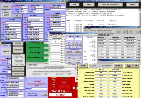 shows collage of 6 calculators