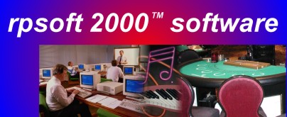 rpsoft 2000 computer software, featuring  productivity software, music software and blackjack software