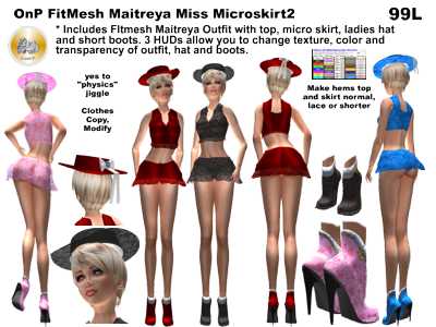 Mesh Maitreya Miss Microskirt