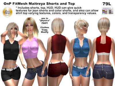 OnP Mesh Maitreya Shorts