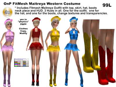 Maitreya Mesh Western Outfit